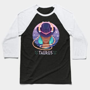 Retro Taurus Zodiac Baseball T-Shirt